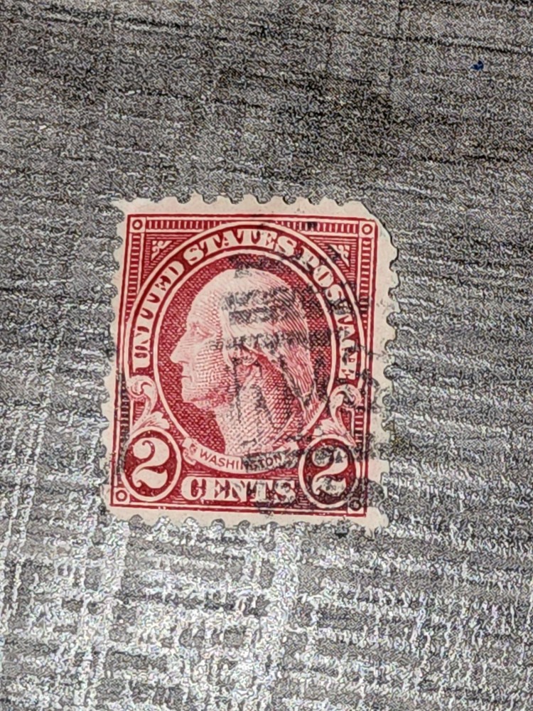 US Unchecked Red Washington 2c Stamp Used - #E581
