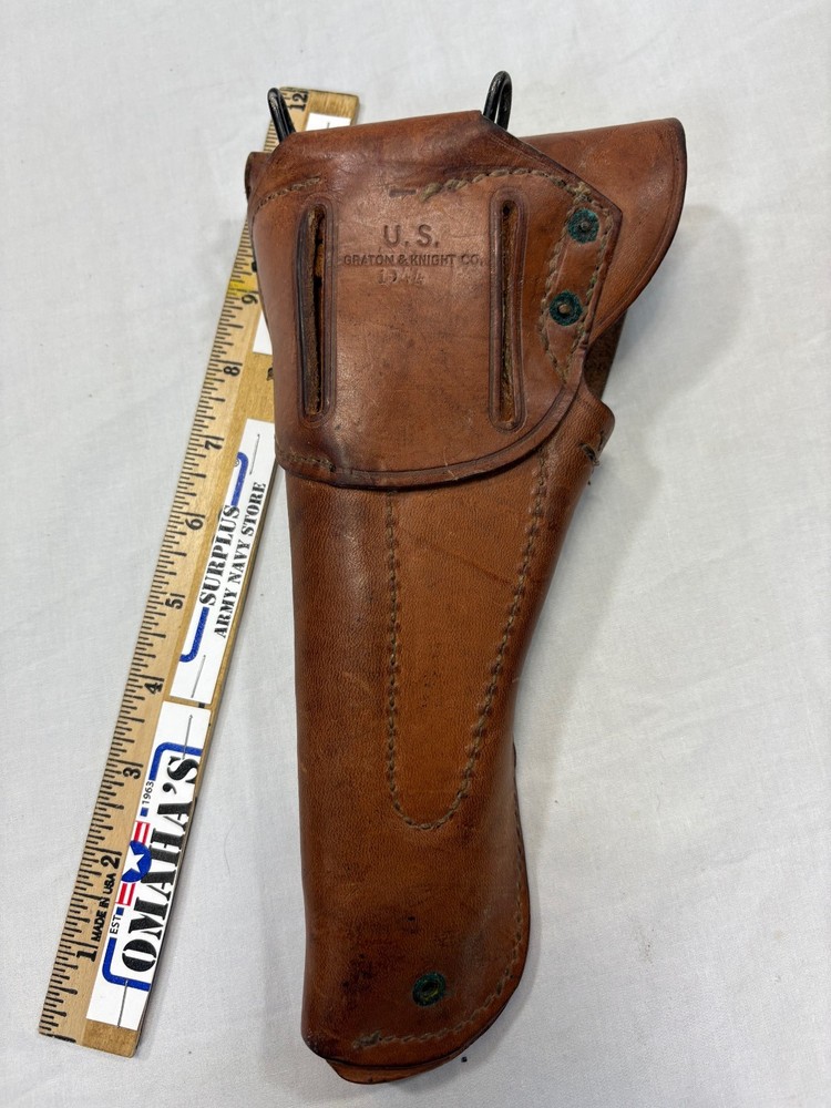 .45 Caliber Leather Holster 1911 Brown 1944, M1916