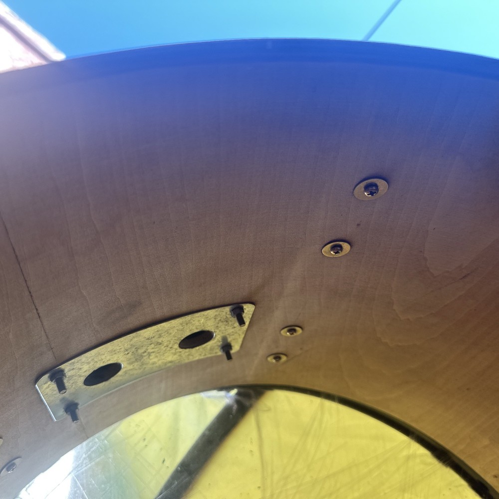 Sunlite drum, likely a floor tom or a bass drum, based