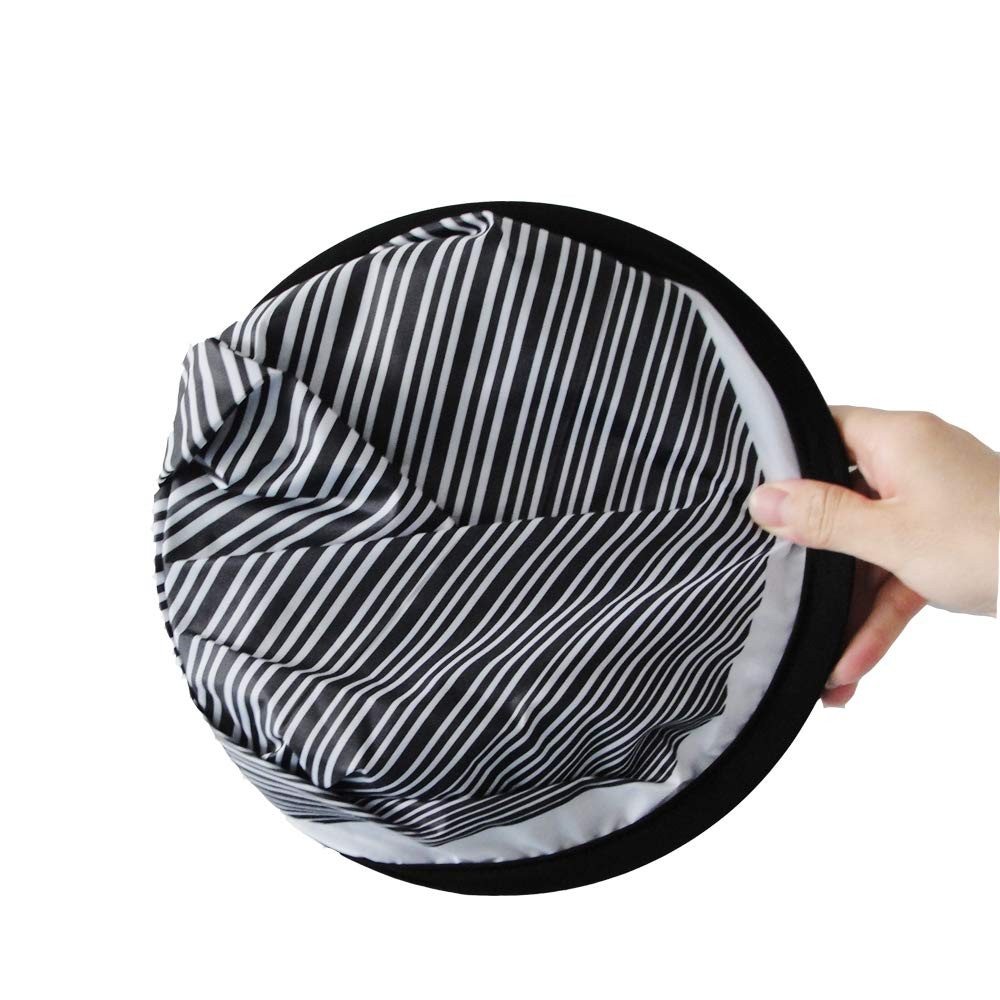 80cm Circular Striped Flexible Foldable PDR Lined Light Reflector Board Dent ...