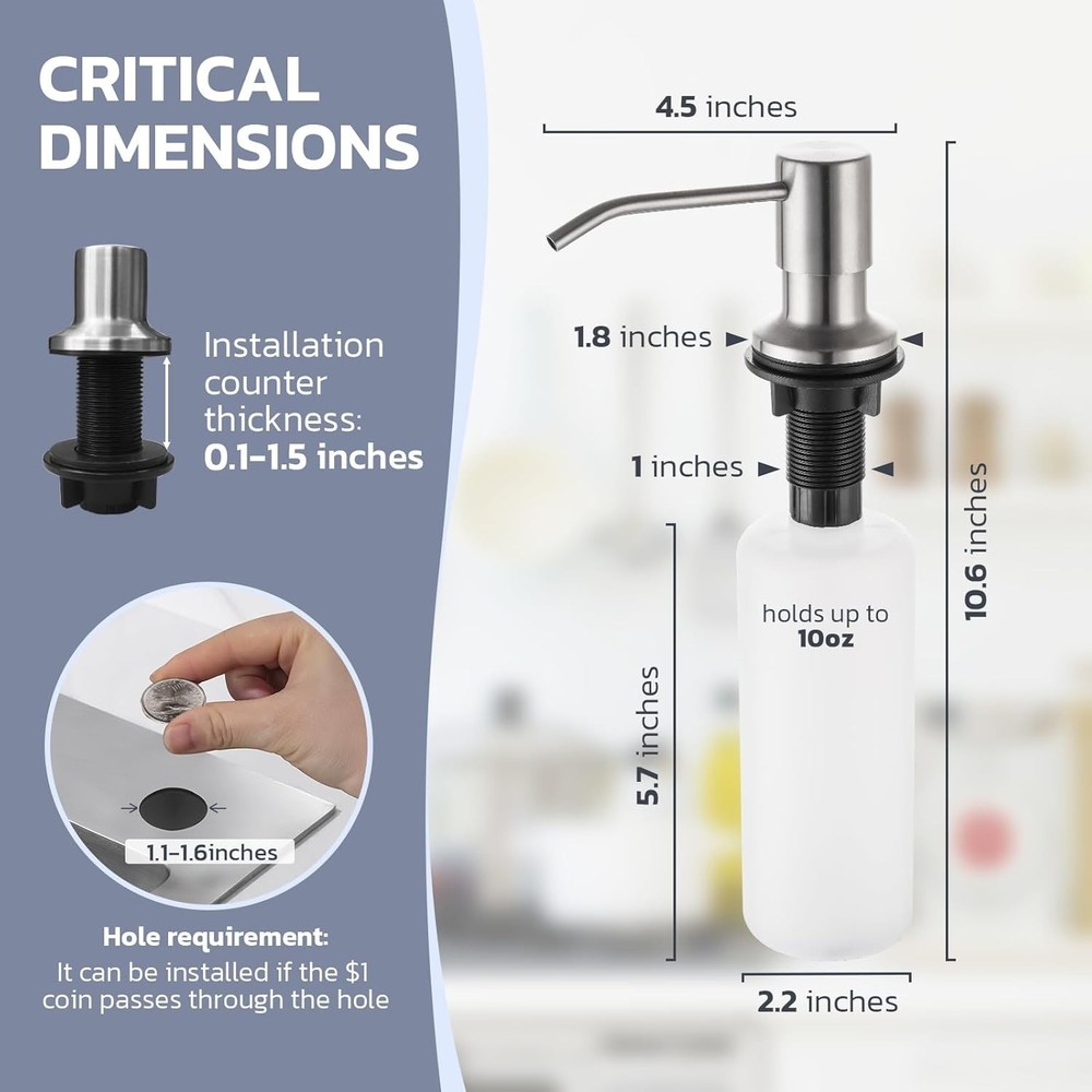 Durable Stainless Steel Kitchen Faucet with Easy Install & 3 Function Sprayer