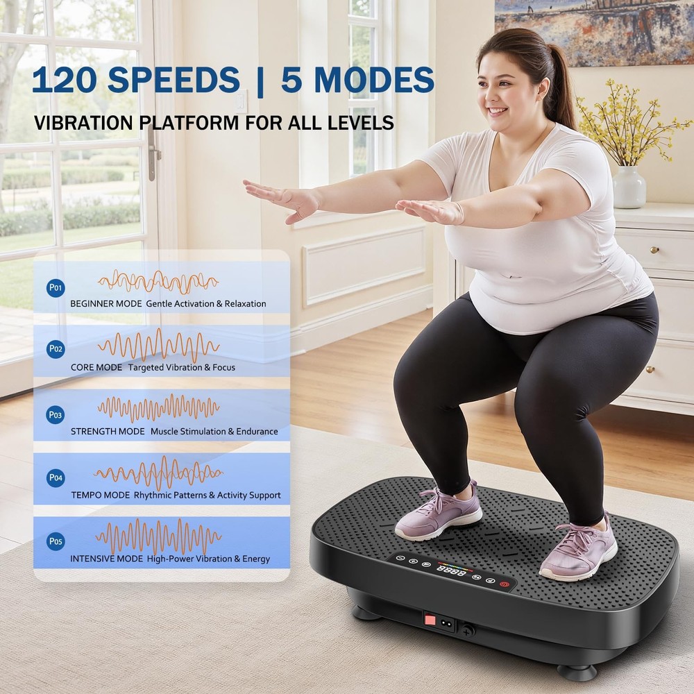 Vibration Plate Exercise Machine: Lymphatic Drainage, Fat Burning, Weight Loss