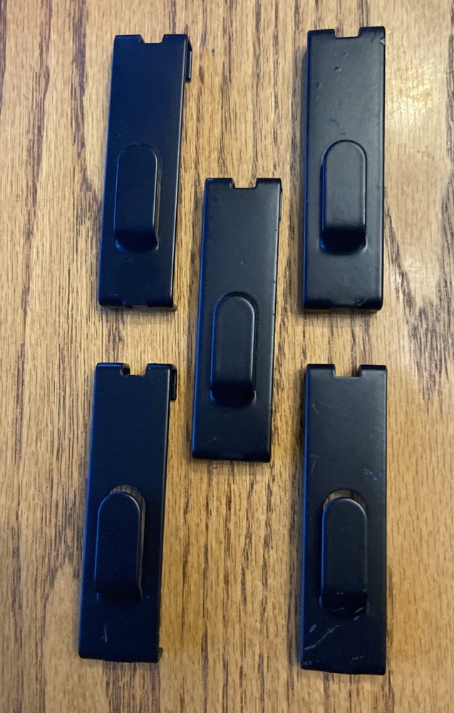 Black Grid Panel Notch Hooks Set Of 5 Five