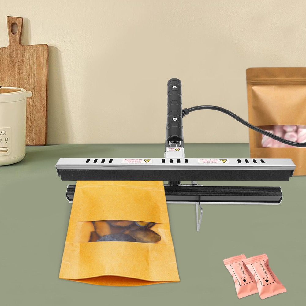 12" Portable Hand Sealing Machine with Adjustable Temperature Control