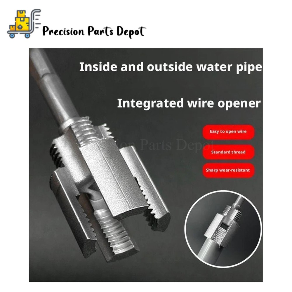 Integrated Internal & External Pipe Threading-Tool PVC Pipe Threader Kit US