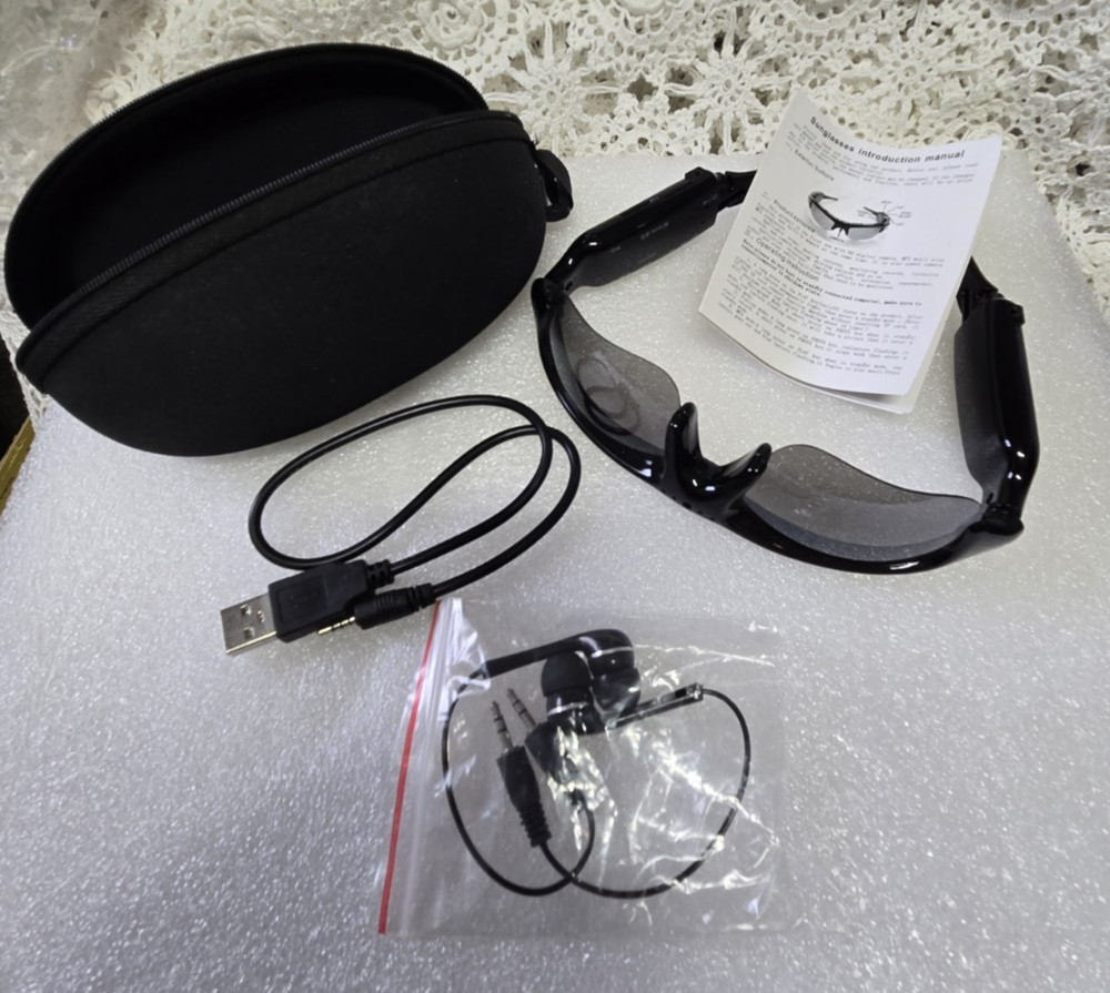 MP3 and Mpeg Video Camcorder Polarized Sunglasses