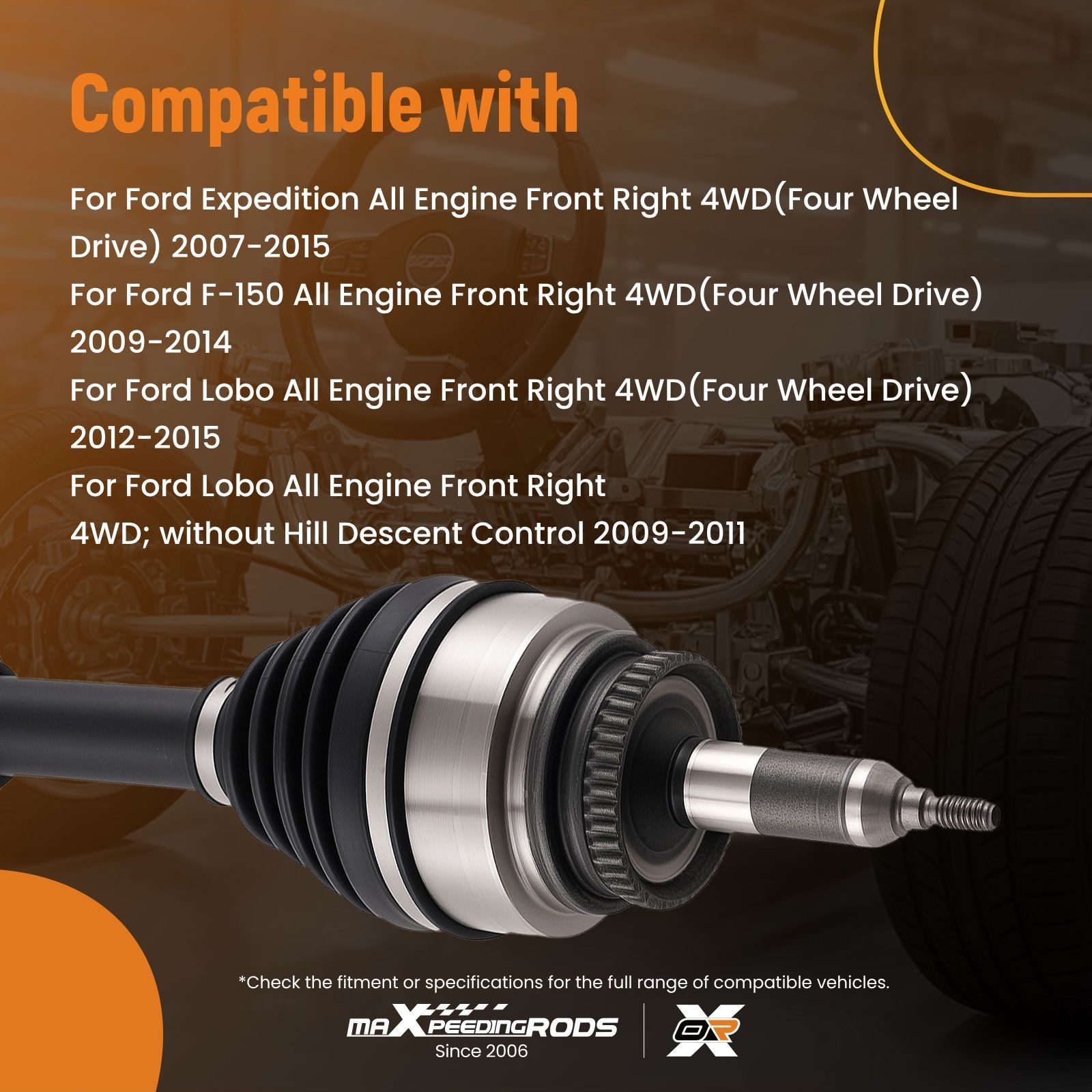 Front Right Passenger Side CV Axle For Ford Expedition F150 Navigator