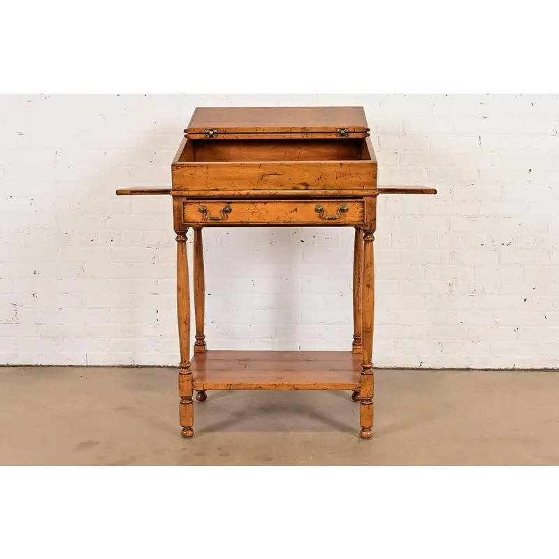 Guy Chaddock Gustavian Slant-Front Maple Secretary Desk