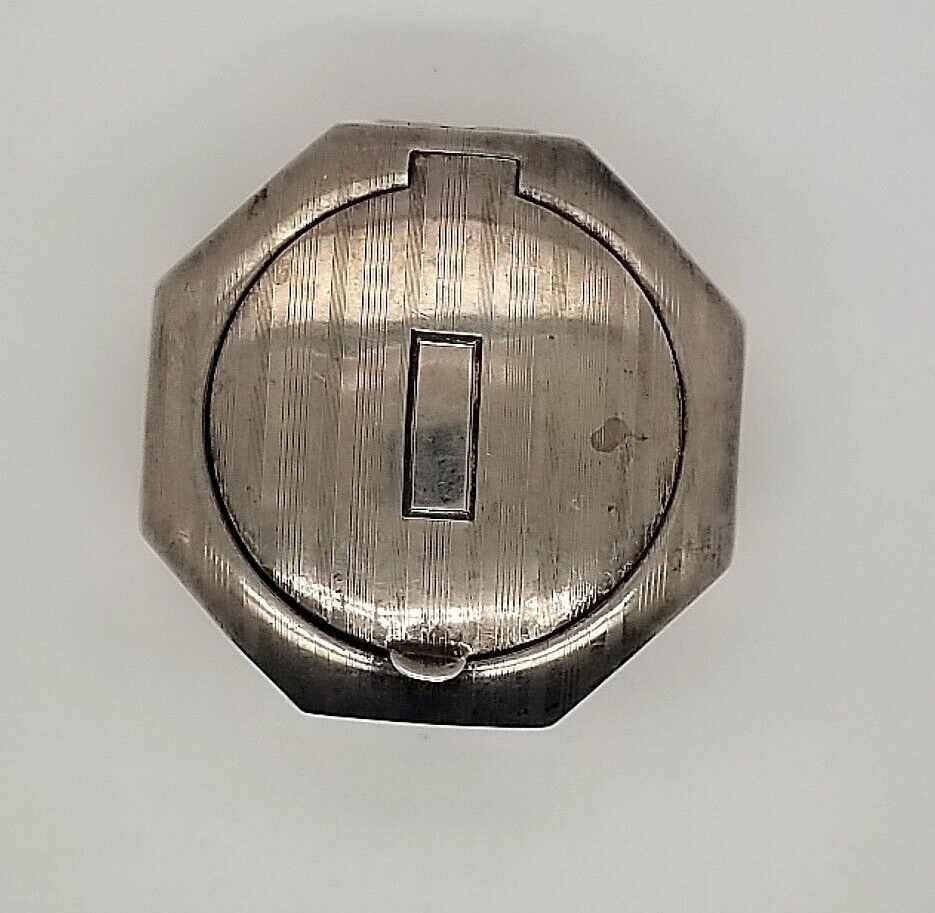 Sterling Silver Compact/Rouge Case with Mirror