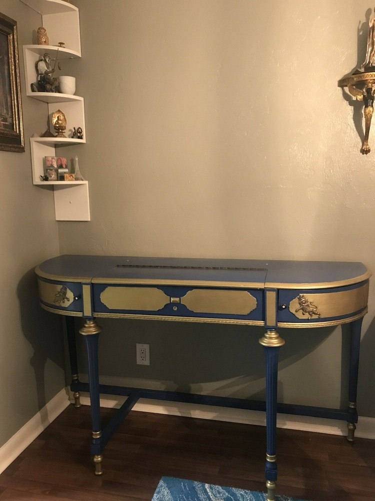 Antique desk Refinished Approximately  Two Centuries Old. New Bottom Base