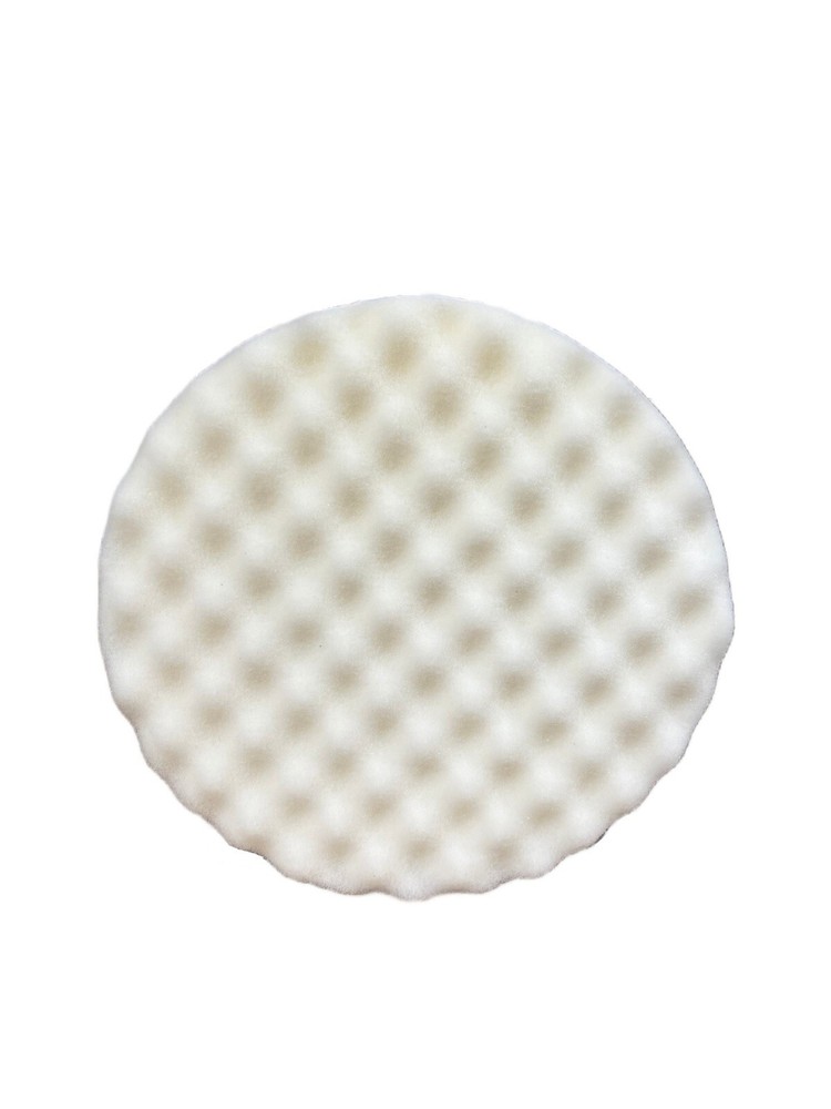 8" Waffle Foam White Compounding Pad (2 PACK)