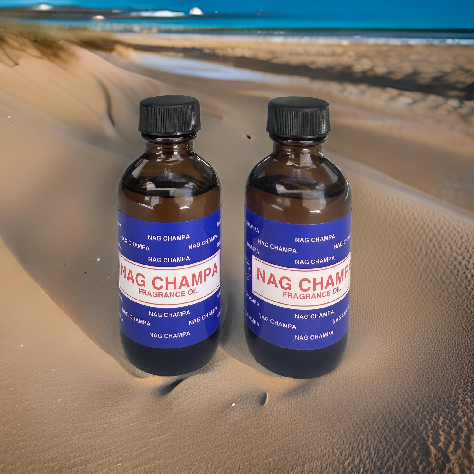 Nag Champa Premium 2oz. Meditation Scented Oil ~ Nag Champa Fragrance.Pack of 2.