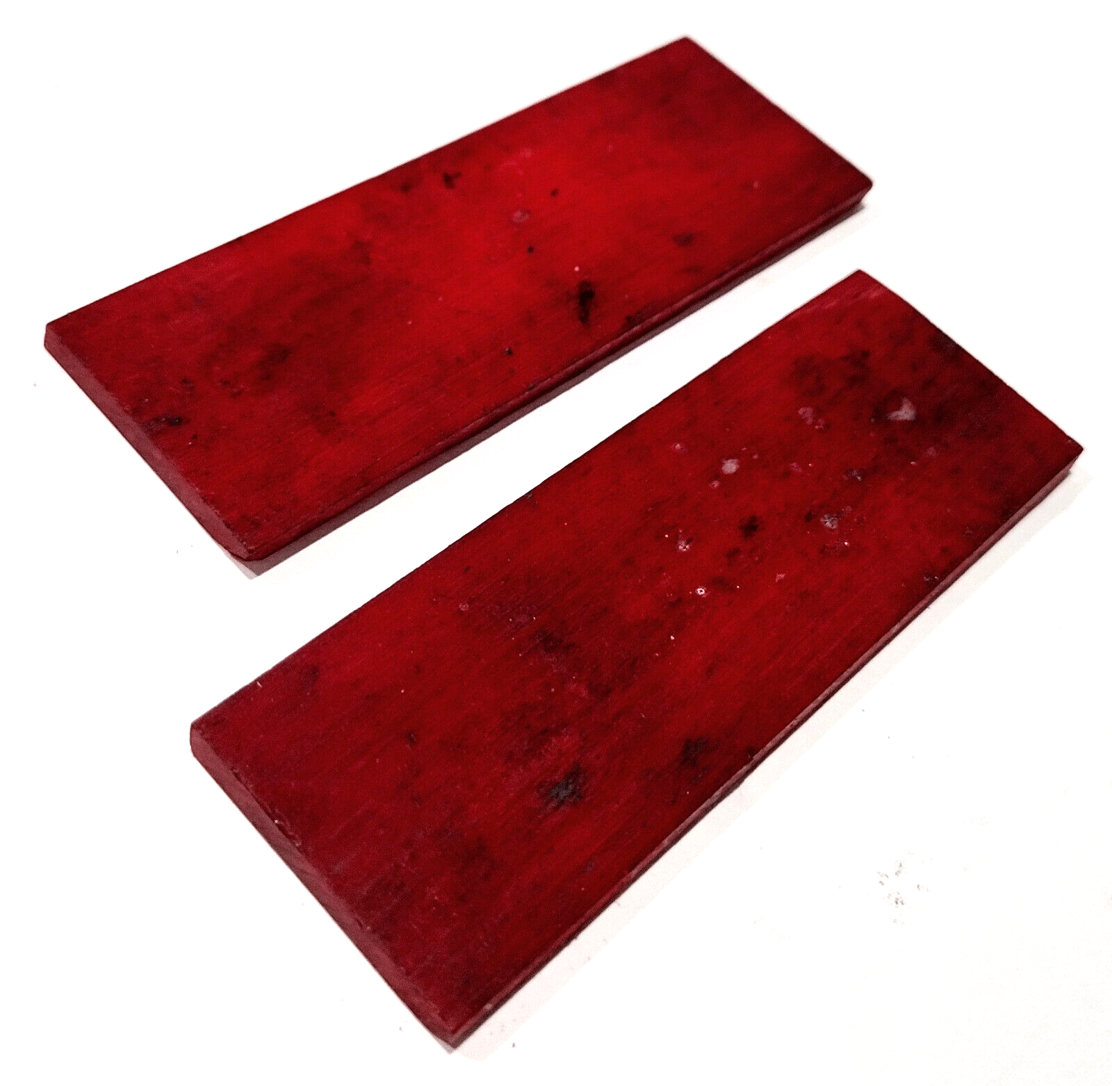 New Set USA RED Bone Custom Knife Blade Making Handle Scales