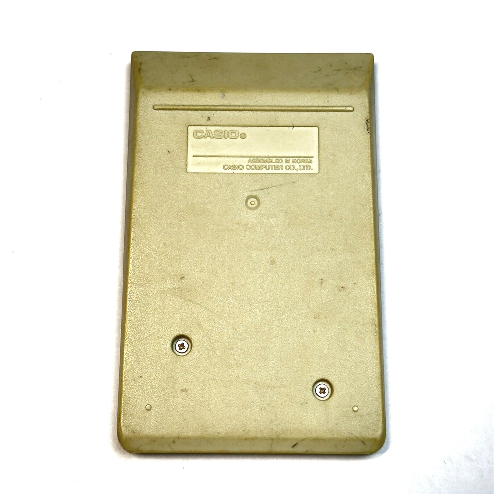 Casio HS-7 Solar Powered Calculator 8 Digit Vintage Tested