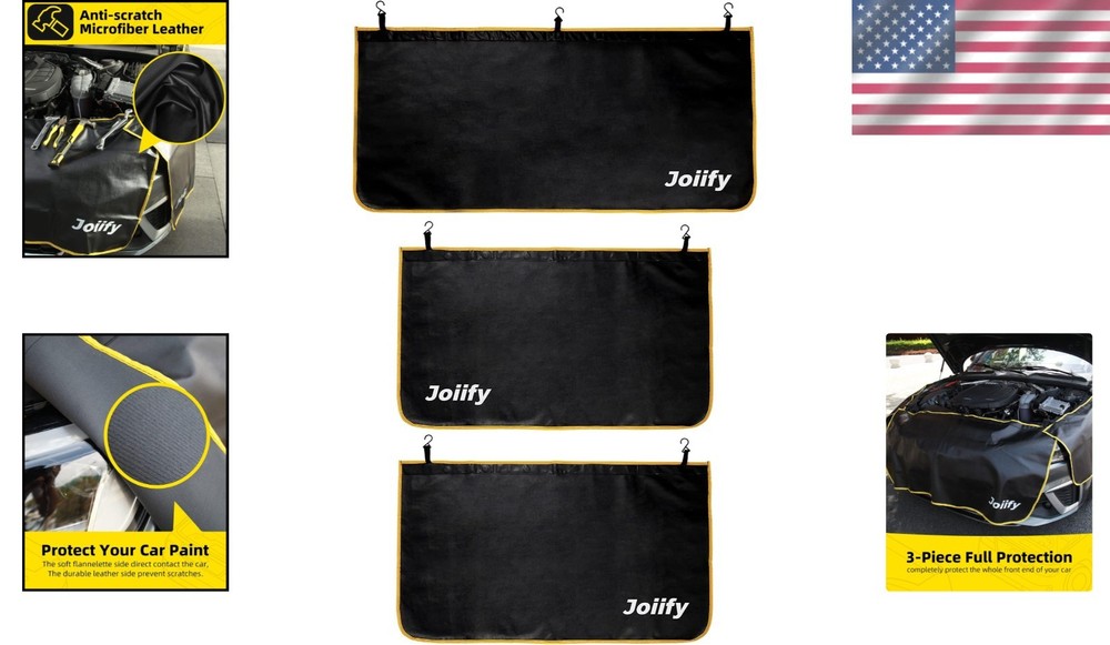Microfiber Leather Car Fender Protectors, 3 Pcs