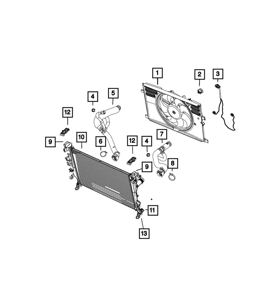 Genuine Mopar Hose Clamp 6107386AA
