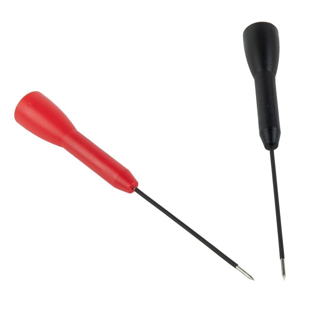 2 Pcs Multimeter Test-Lead Extension Back Probe Tip Needle Micro-Needle New