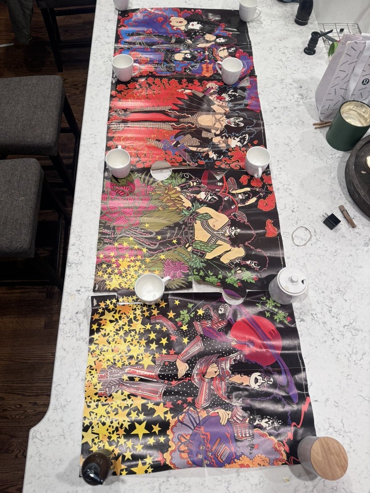 78 KISS Aucoin Mural Art Puzzle Posters Simmons Stanley Criss Frehley Rock Ready