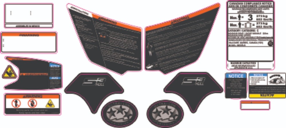 SEADOO GTX 155 2014 Graphics / Decal / Sticker Kit CUSTOM