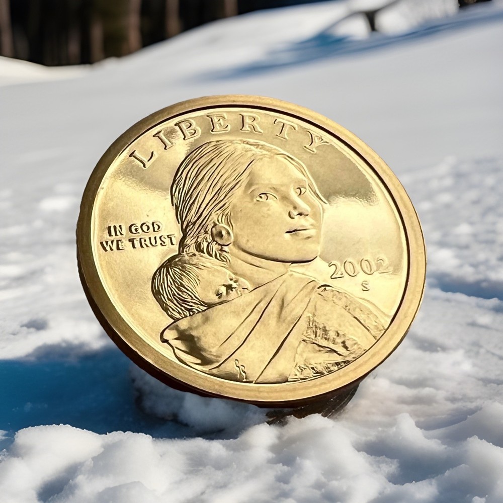 2002 S Sacagawea Mint Proof Dollar ~ With Eagle in Flight Reverse from Proof Set