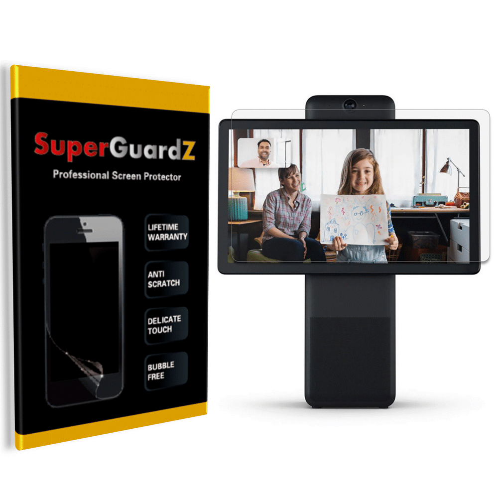 3X SuperGuardZ Clear Screen Protector Guard Shield For Facebook Portal Plus