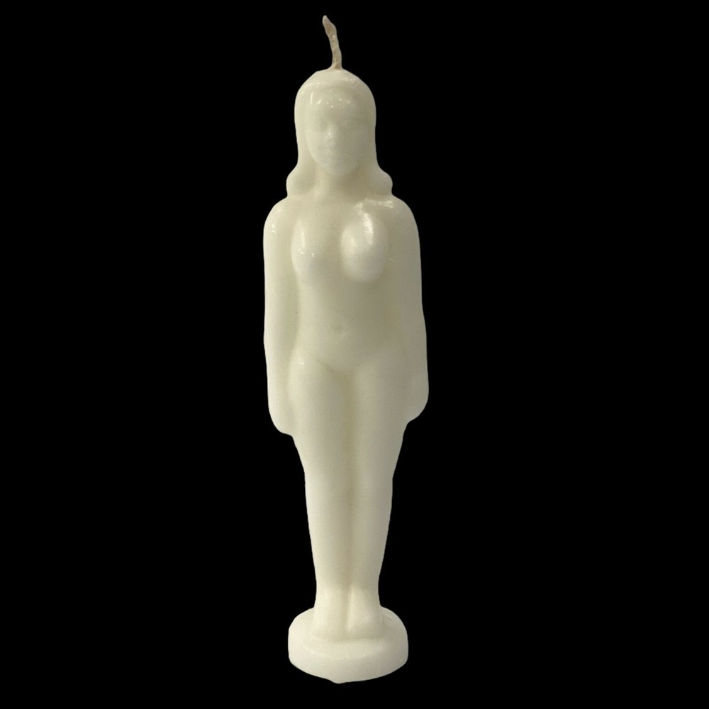 White Female Image Figure Candle