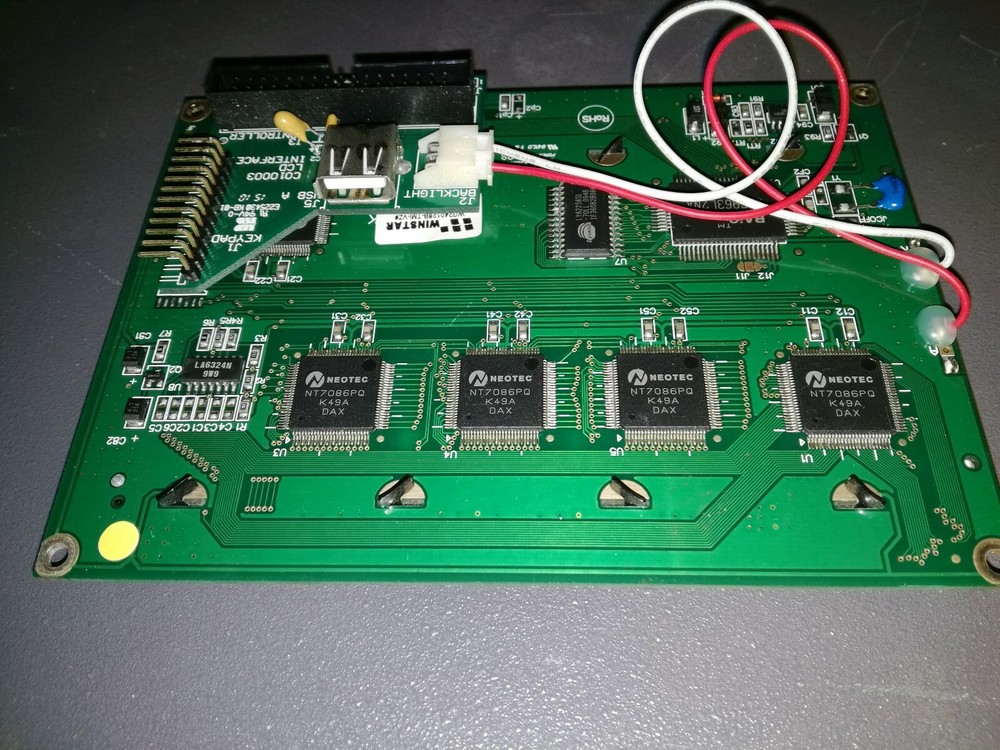 Winstar WG240128B-TMI-VZ LCD Display / C010003 LCD Interface for Ecotech E020040