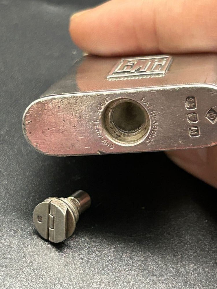 DUNHILL oil lighter silver UNIQUE without box