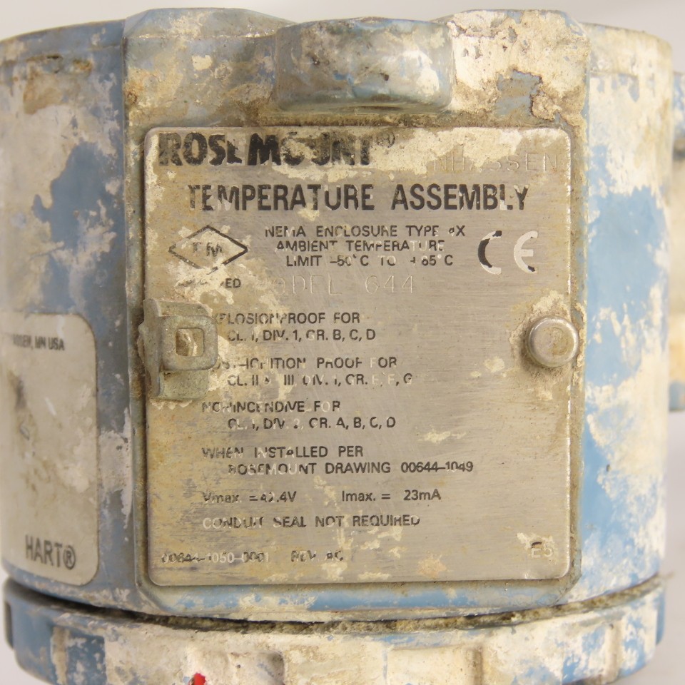 Rosemount 644HAE5J6F6XA Temperature Transmitter PT100-385 Model 644