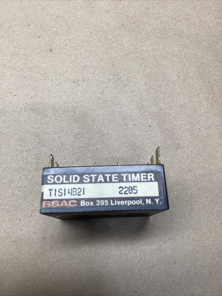 SSAC T1S14B21 Solid State Time Delay Relay 7-Pin #2588FMLPT21