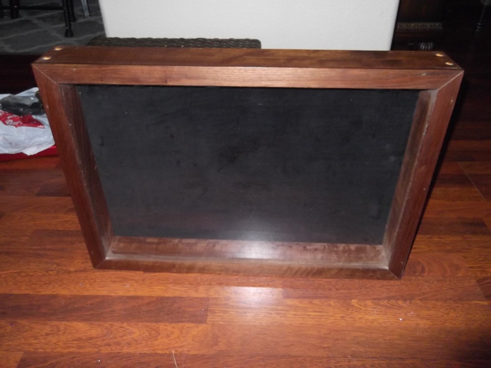 Handmade Solid Black Walnut Display/Shadow Box. 26"x18.5" Plexi Front.