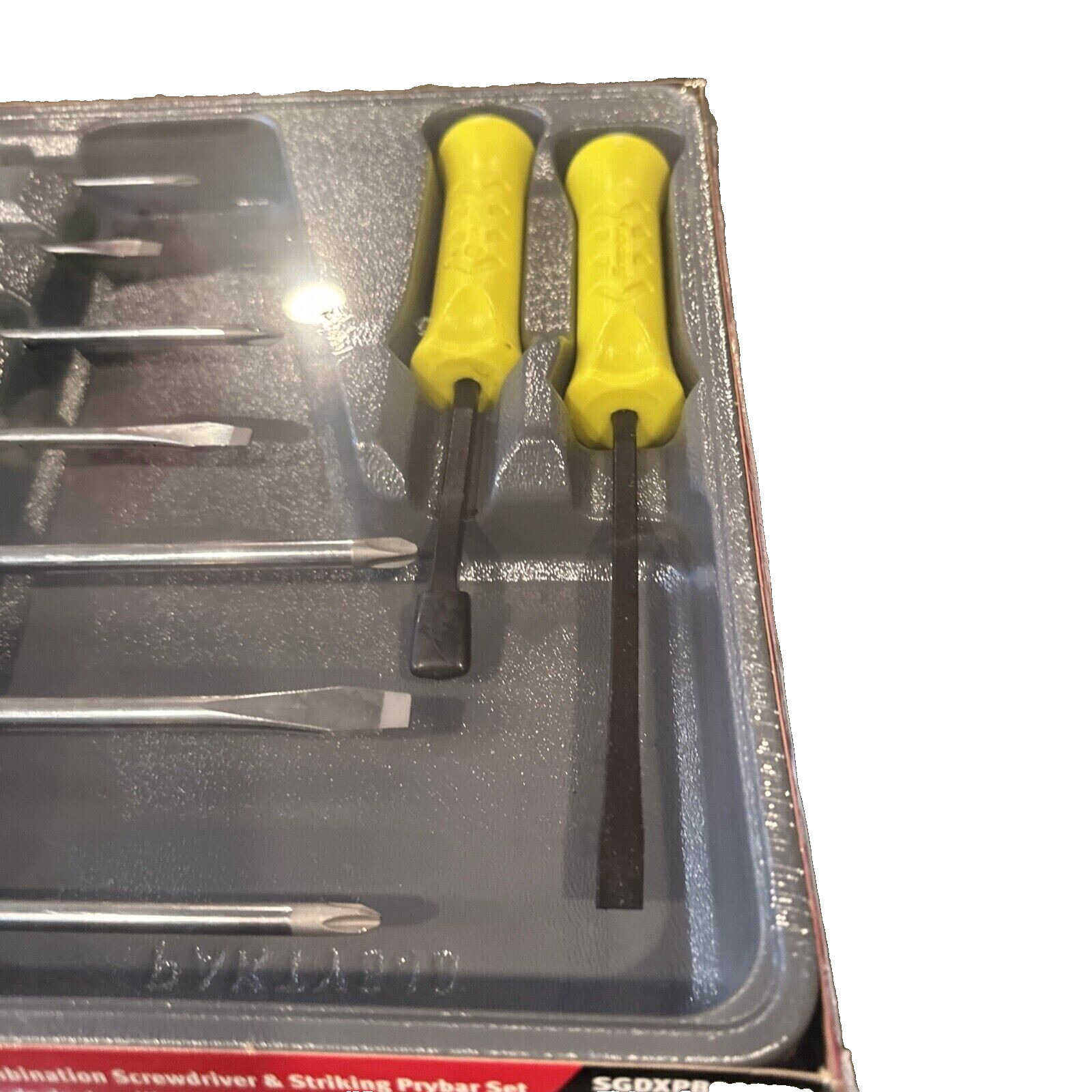 Snap-on Tools SGDXPB90B 9Pc Hi-Viz Screwdriver Prybar Set