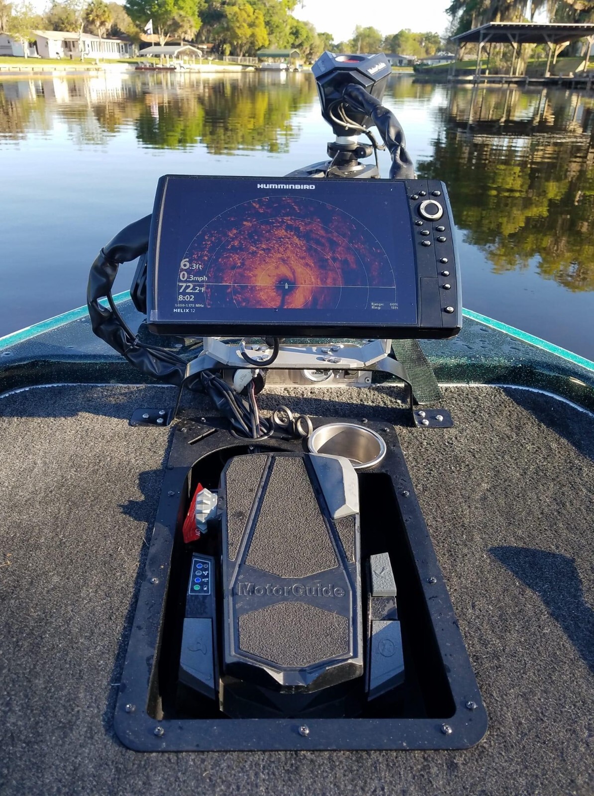 Premium Pre-Drilled Garmin Force Recessed Trolling Motor Foot Pedal Tray