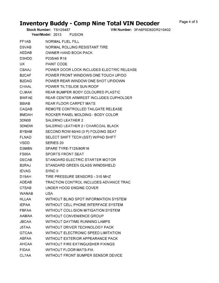 FUSION 2013 Air Shutter 974055