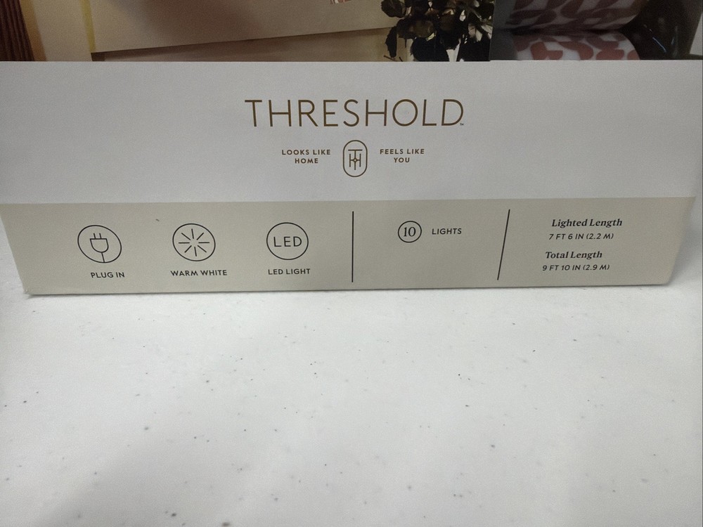 Threshold Led String Light Set 10 Light Set Listed 10/3