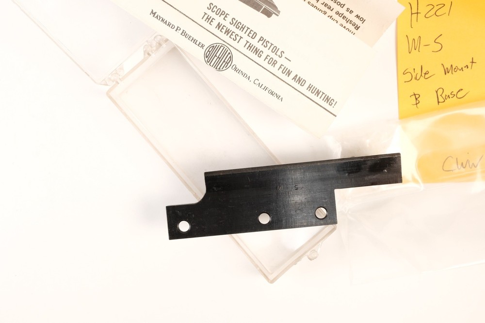 H221 Buehler Scope Mount Base Code M-S Mannlicher Schoenauer Side Mount & Base