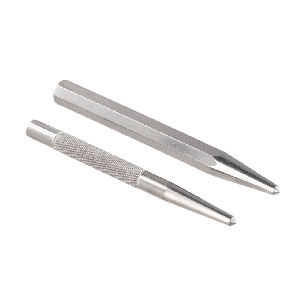 Center Punch Locator Set 2pcs Metal Chisel Point Tool for Precise Marking