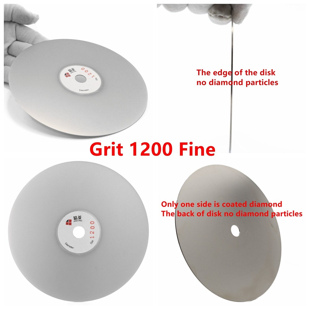 4Pcs 6" inch Grit 60-3000 Diamond Grinding Discs Set Flat Lap Disk lapping Wheel