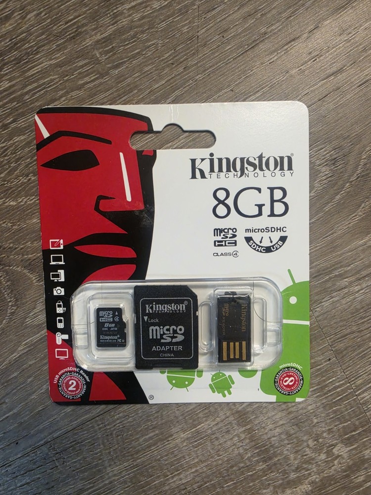 Kingston Micro SD Reader 8 GB Micro SD HC Micro SD Adapter