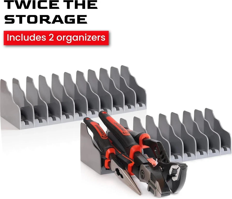 Plier and Wrench Organizer Rack (2 Pack)