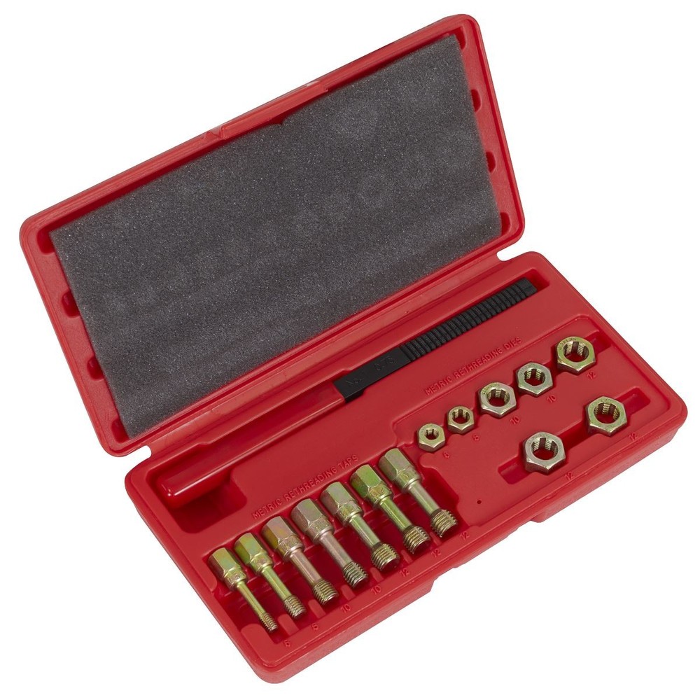 Sealey Re-Threader Kit 15pc Metric AK310