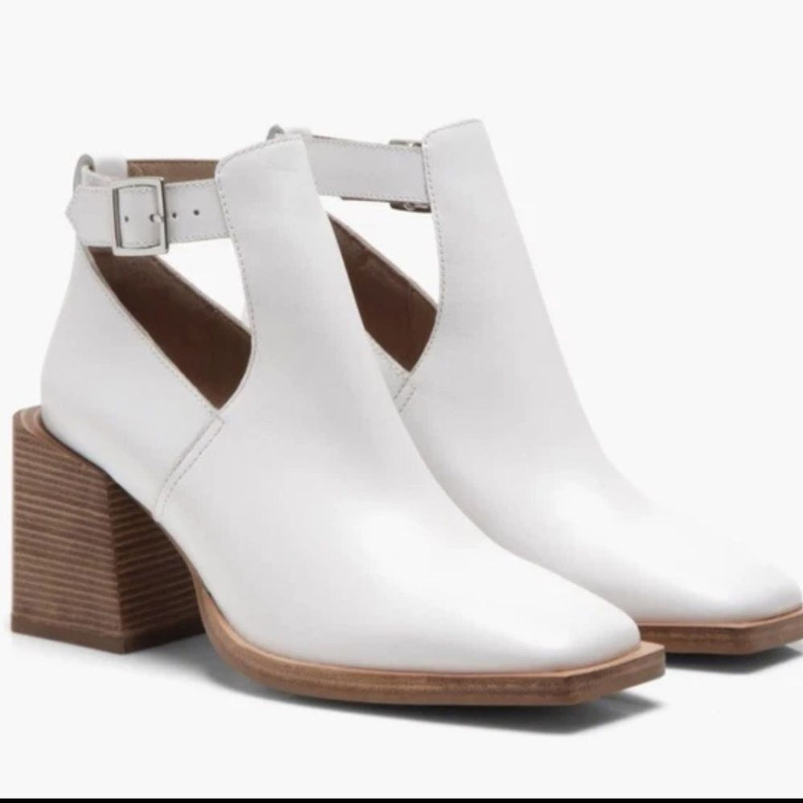 Free People Brady buckle booties leather ankle boots size 36/6