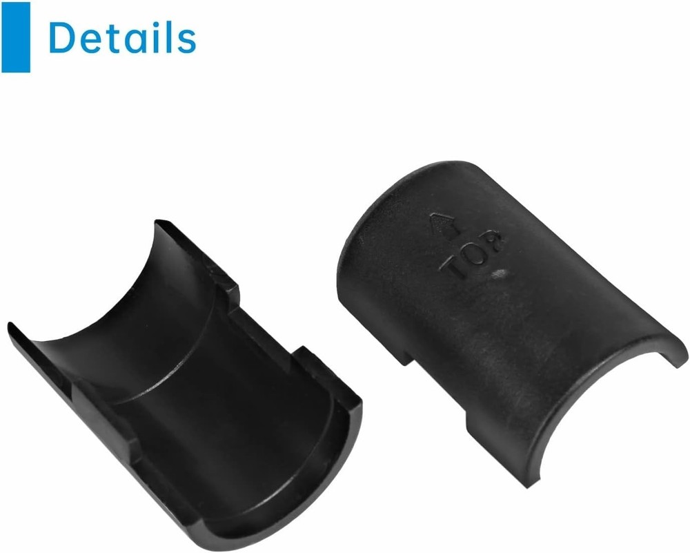 100 Durable Black Wire Shelf Clips for 25mm Posts - Easy Installation Solution