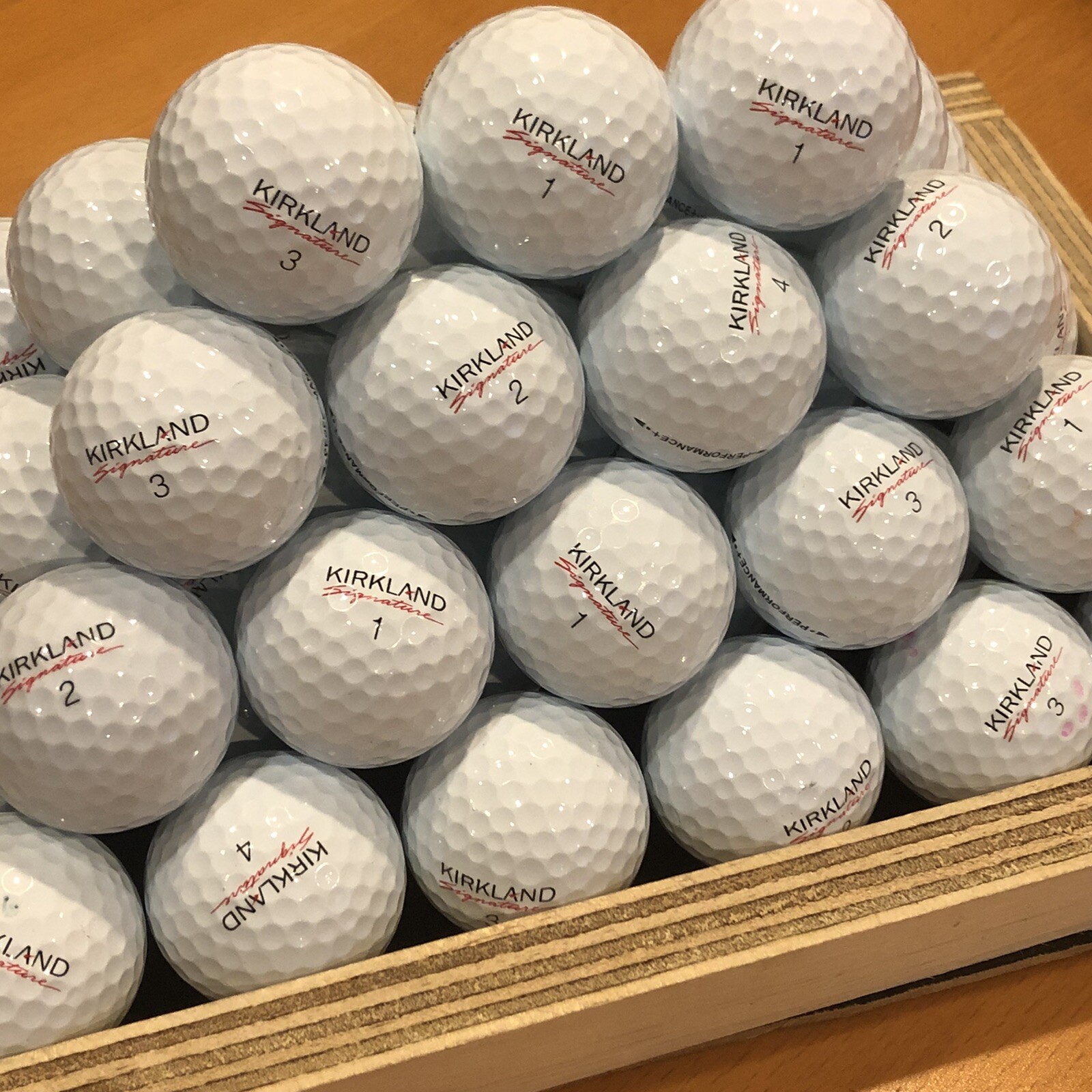 100 Kirkland Signature Performance+ in 5A Mint Condition! Used Golf Balls