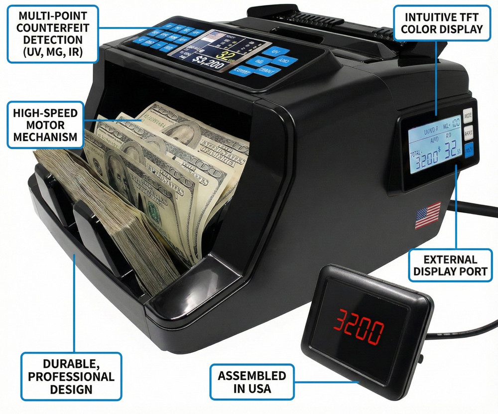 Professional High-Speed Currency Counter