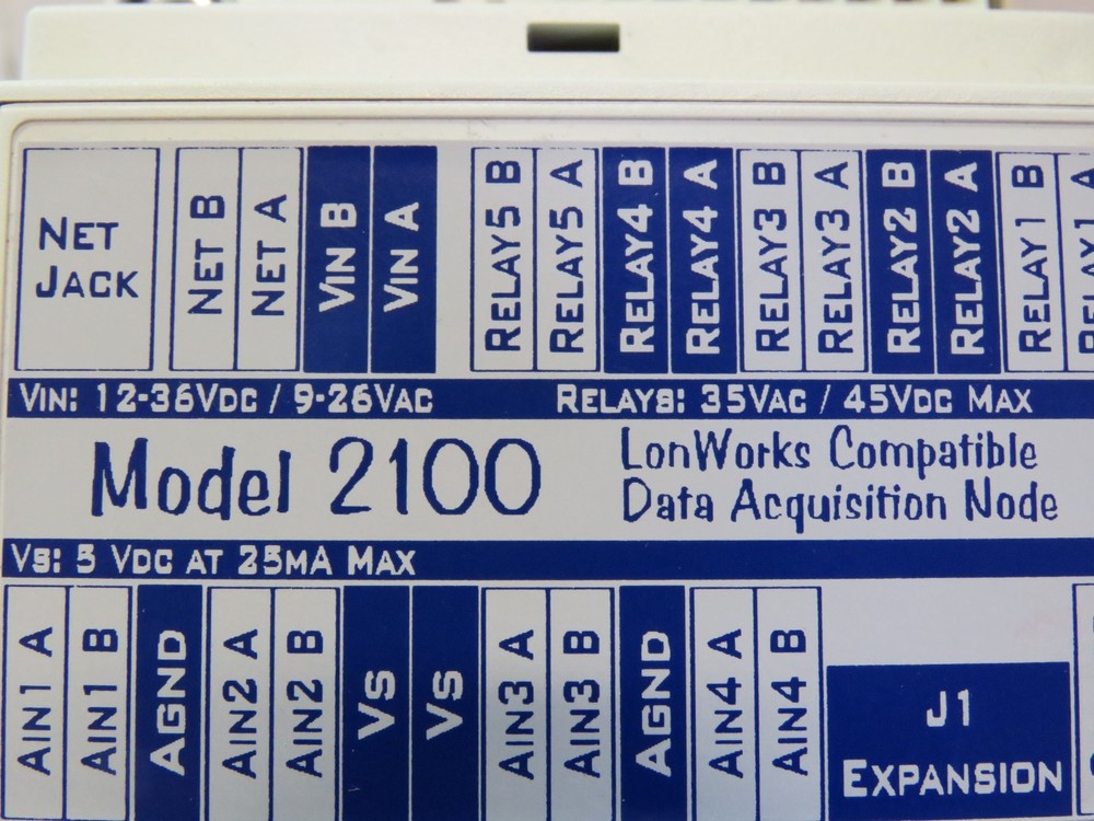 LONWORKS COMPATIBLE DATA ACQUISITION NODE MODEL 2100 NEW