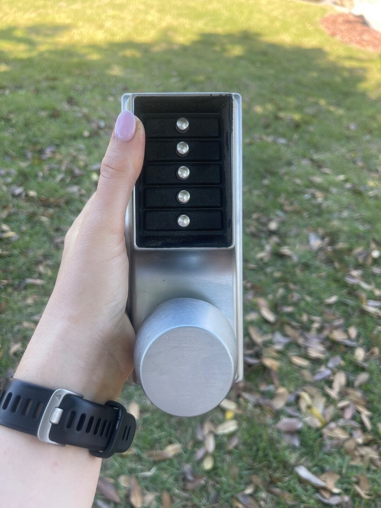 Kara security door lock. Factory setting, never used.
