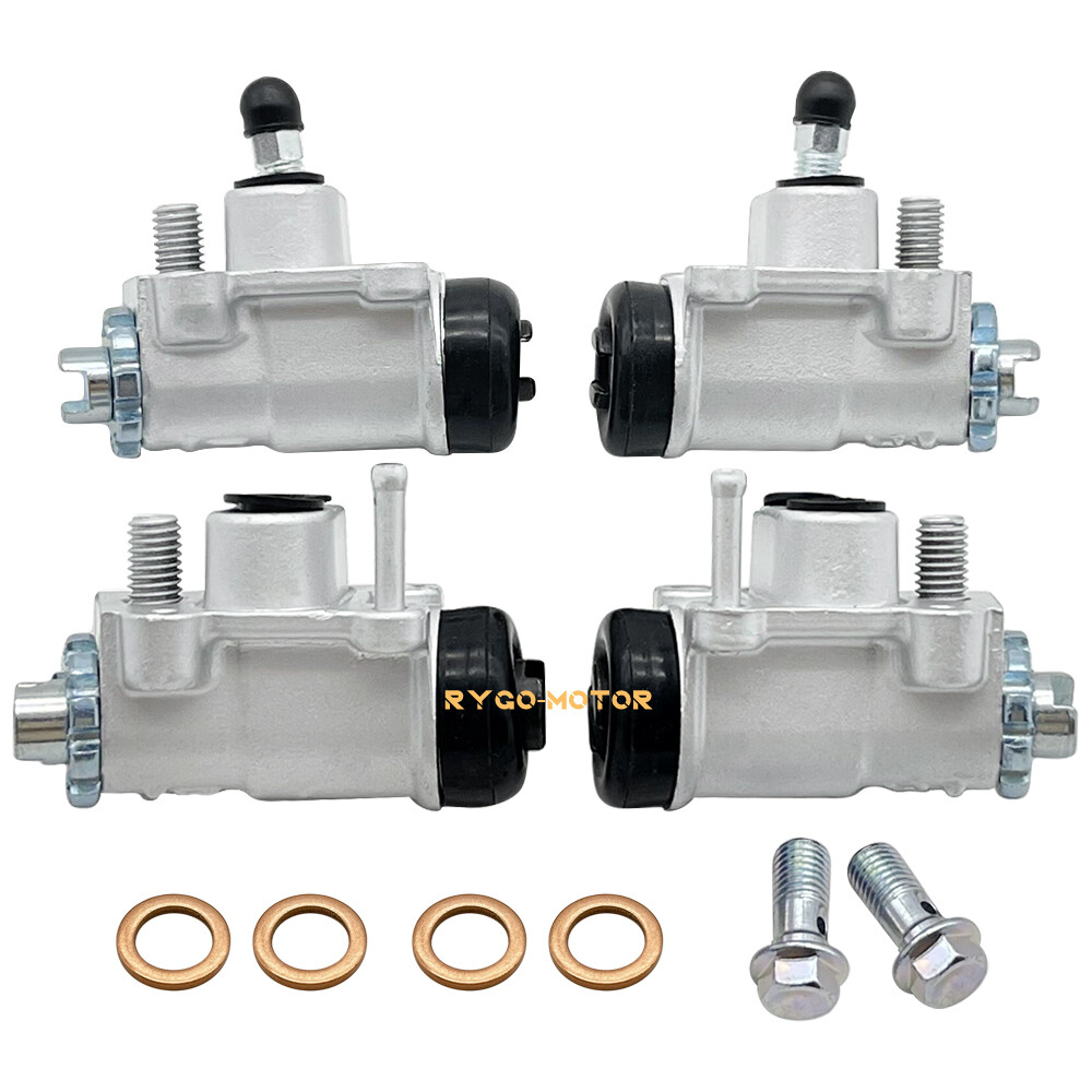 Front Brake Wheel Cylinders All 4 W/Shoes for Honda Rancher 350 TRX350TM/ 350TE
