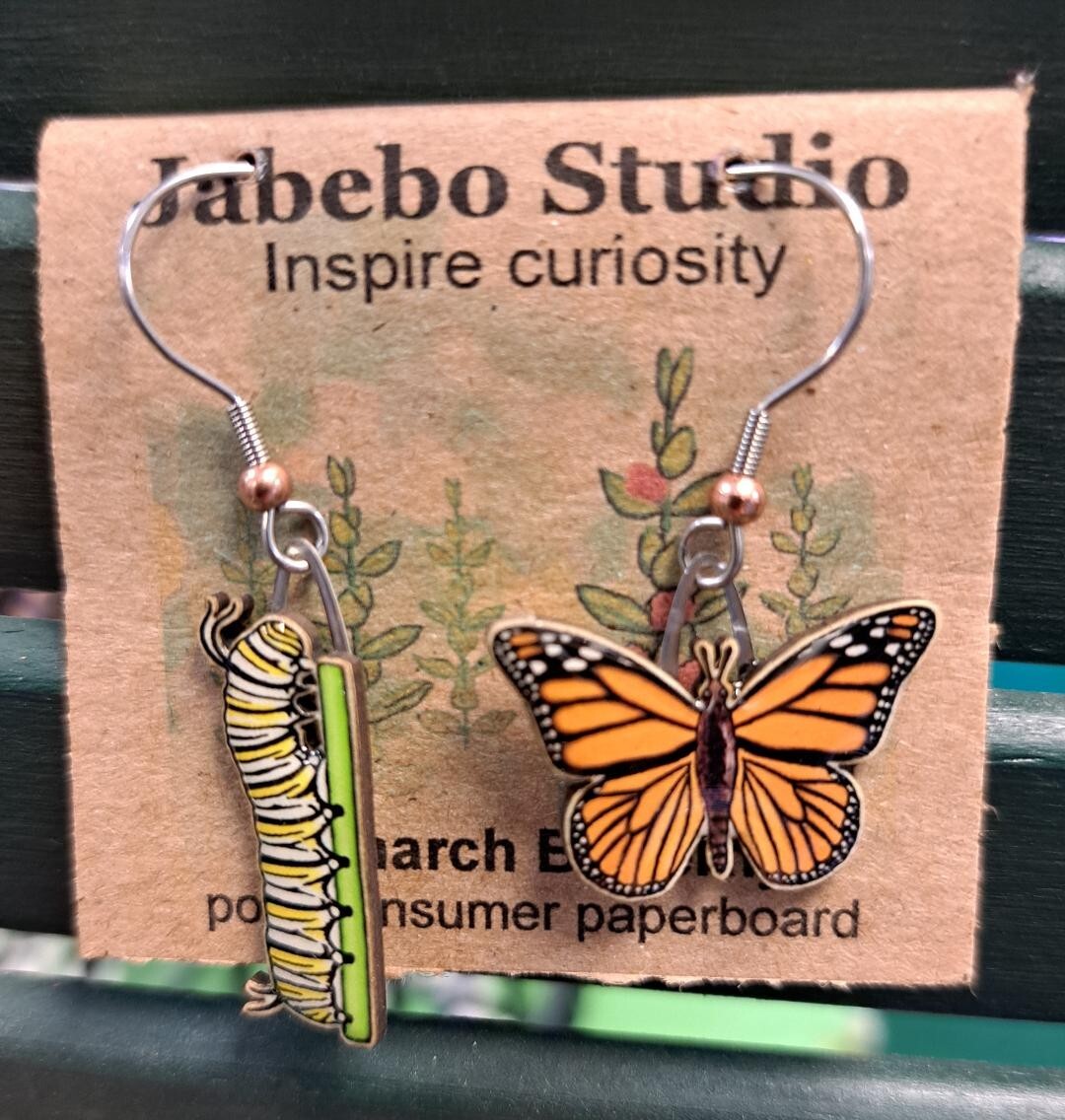 Jabebo Earrings Monarch Butterfly