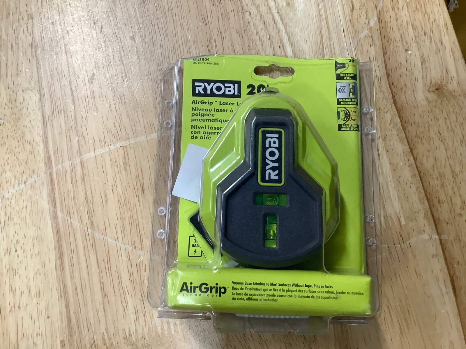 RYOBI ELL1004 AirGrip Technologies - AirGrip Laser Level 20'